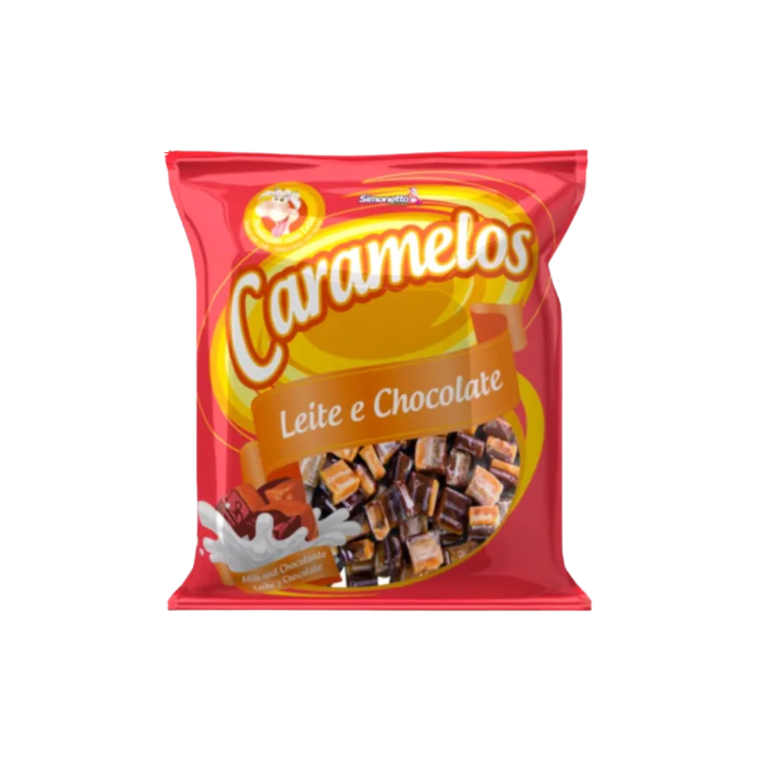 Bala Caramelo Leite/chocolate 100g
