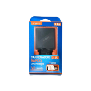 Carregador de Celular V8 C/2 Entradas Usb