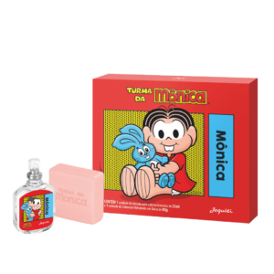 Kit Colônia 25ml + Estojo Sabonetes Turma da Mônica - Mônica
