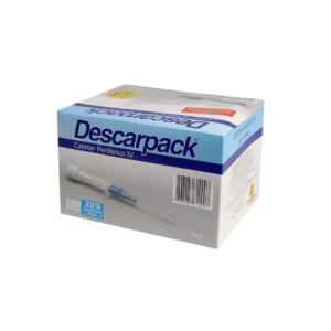 Cateter Intrav 22g (Azul) C/100un