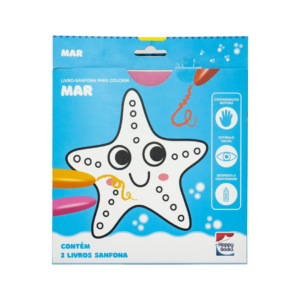 Livro Sanfona Para Colorir: Mar