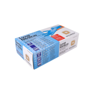 Luva Nitrilica M S/ Pó C/100unds Azul