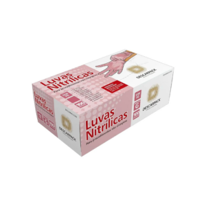 Luva Nitrilica P S/ Pó C/100unds Rosa