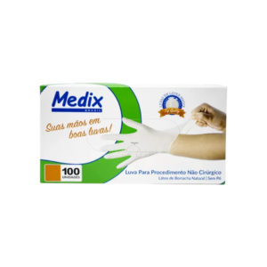 Luva Procedimento Látex M C/ Pó C/ 100unds