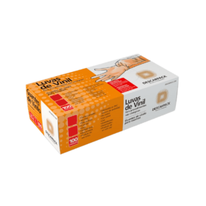 Luva Procedimento Vinil M S/ Pó C/100unds Transp