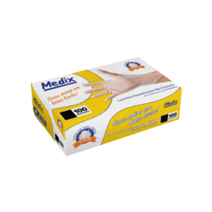 Luva Procedimento Vinil M S/ Pó C/100unds Transp