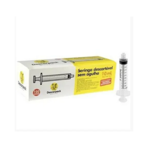 Seringa 10ml C/agulha 25x0,70mm Luer Slip C/100