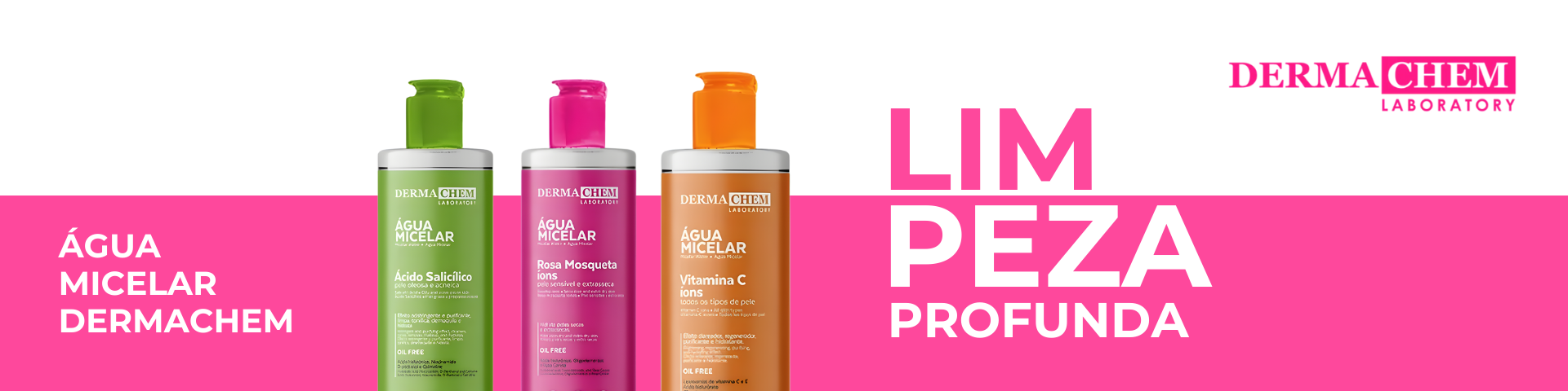 Banner dermachem Água miscelar
