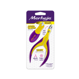 Conj. Alicate + Cortador Merheje Touch Amarelo/violeta