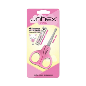 Conj. Unhex Baby (Tesoura+cortador) Rosa