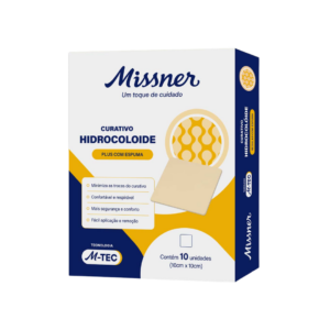 Curativo Hidrocolóide M-tec 10x10cm C/ Espuma C/10unds