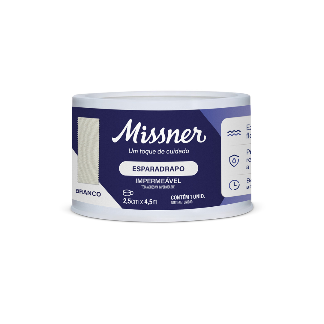 Esparadrapo Branco 2,5cm X 4,5m