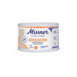 Fita Micropore Bege 2,5cm X 10m