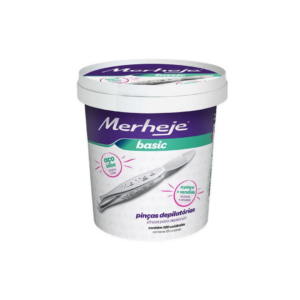 Pinças Depilatórias Merheje Basic Pote C/120 Und