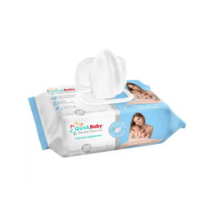 Toalhas Umedecidas Cx C/12pcts Quick Baby Recém Nascido C/100