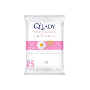 Toalhas Umedecidas Q Lady Íntima C/ 25unds